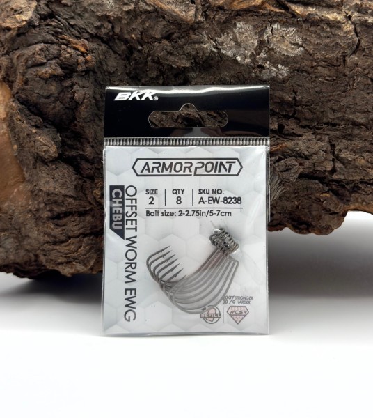 BKK Armorpoint Offset Worm EWG Chebu #2 bis #4/0 Offsethaken