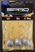 SPRO Round Jig Head 4/0 28g 3 Stück SPRO Round Jig Head 4/0 28g 3 Stück