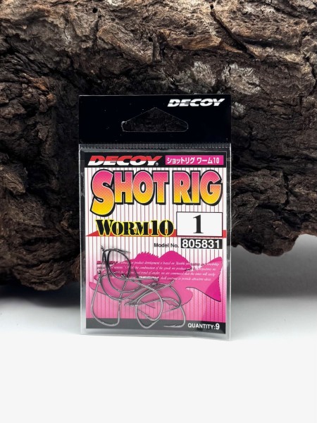 Decoy Shot Rig Worm10 Wacky Rig Dropshot Haken Gr. 2 1