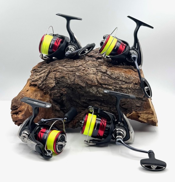 Daiwa 24 Ninja LT2000 LT 2500 LT3000-C 4000C Spinnrolle Bespult mit J-Braid X4 Yellow
