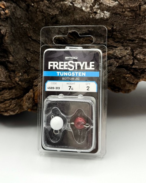 Spro Freestyle Tungsten Bottom Jig Cheburashka White/Red 3g 5g 7g 10g
