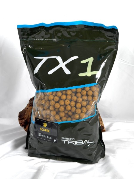 Shimano Tribal TX1 Scopex Boilies 15mm 20mm 1kg 5kg