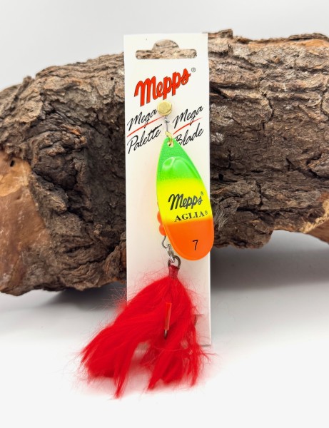 Mepps Spinner Aglia Tiger & Rot Weiß Gr. 7 XL 30g