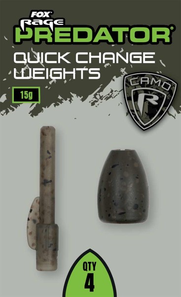 Fox Rage Predator Camo Quick Change Weights 5g-35g Schnellwechselgewichte