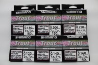 Shimano Trout Competition Mono Red 150m 0,12mm 0,14mm 0,16mm 0,18mm 0,20mm 0,22mm ABVERKAUF