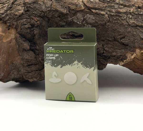 FOX Rage Predator Pop-Up Caps 10 Stück Clear