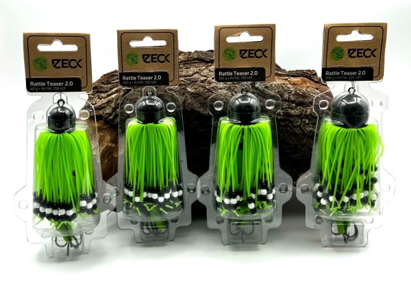 Zeck Wels Rattle Teaser 2.0 Green 60g 100g 150g 200g