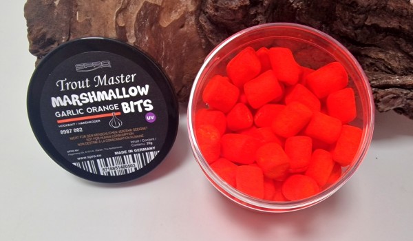 Spro Trout Master Marshmallow Bits UV Garlic Cheese Pellet 5 Aromen 8 Farben