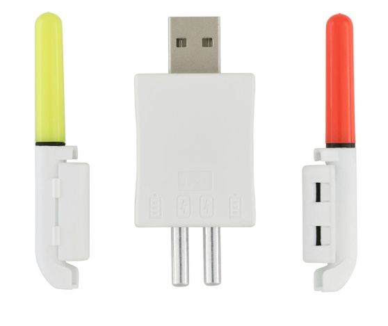 Ragot LED X2 + USB Charger Rutenspitzen-Bissanzeiger Rot Grün mit Akku und Ladegerät