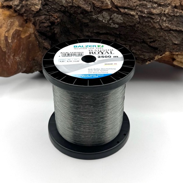 Balzer Platinum Royal 0,22mm 6,10kg 2500m Spule monofile Schnur SALE