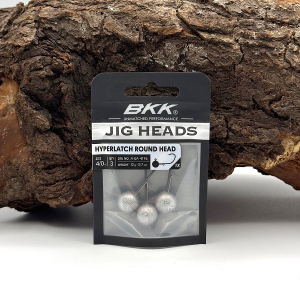BKK Hyperlatch Round Head 4/0 Jighaken 5g - 25g mit Baitholder