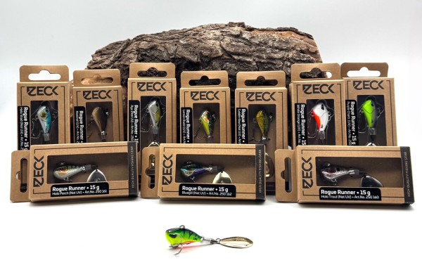 Zeck Rogue Runner Jig Spinner 15g 12 Farben Haken #8