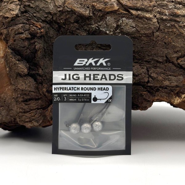 BKK Hyperlatch Round Head 2/0 Jighaken 3,5g - 20g mit Baitholder
