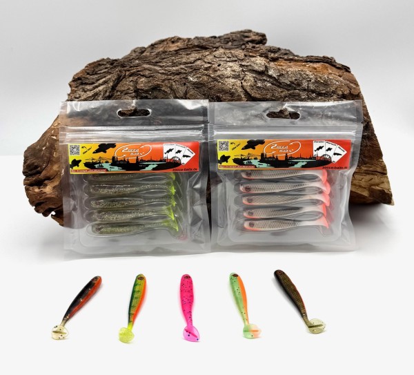 Zed Fishing Zocca Baits 7cm 5 Stück 7 Barschköder in 7 Farben