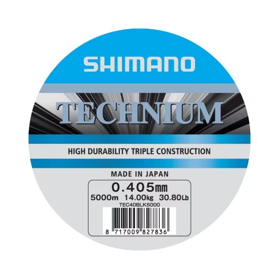 Shimano Technium A Mono 0.405mm 14,00kg 30.80Lb 5000m Grey