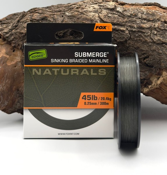 Fox EDGE Naturals Submerge Braid 45lb 300m 20,4kg
