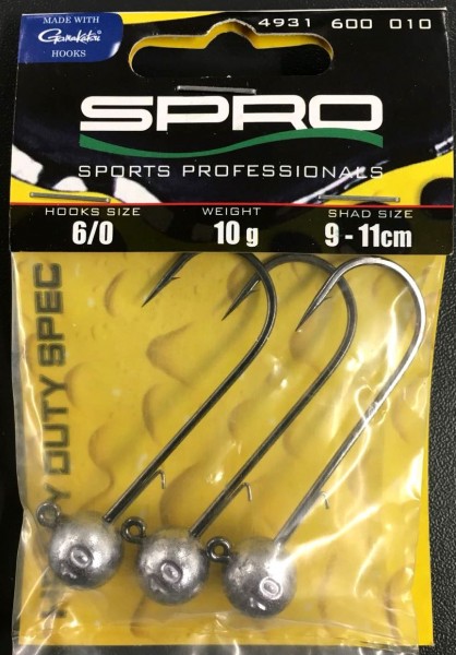 Spro Jighead HD Jig 90 Gr. 6/0 5g 7g 10g 14g 18g 24g