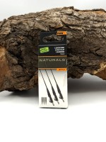 Fox Edges Naturals Leadcore Lead Clip Leaders 75cm 50lb 3 Stück