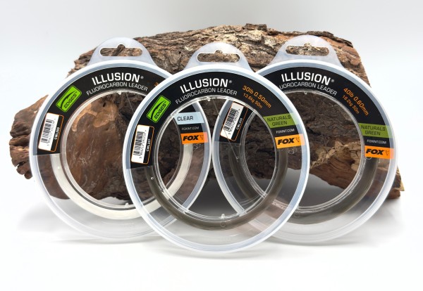 Fox Illusion Fluorocarbon Leader 50m Natural Green