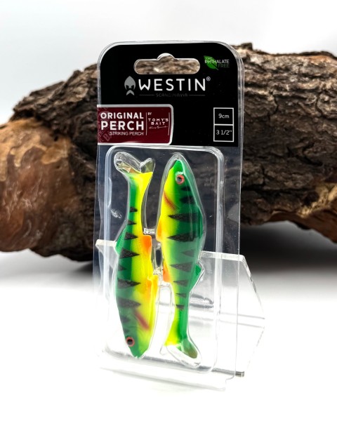 Westin Original Perch 9cm 8g 5 Farben Gummiköder