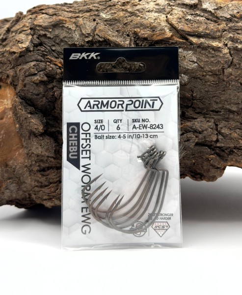 BKK Armorpoint Offset Worm EWG Chebu #2 bis #4/0 Offsethaken