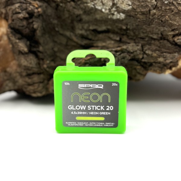 Spro Neon Glow Stick Green 20 Knicklichter 4,5mm 3,9cm