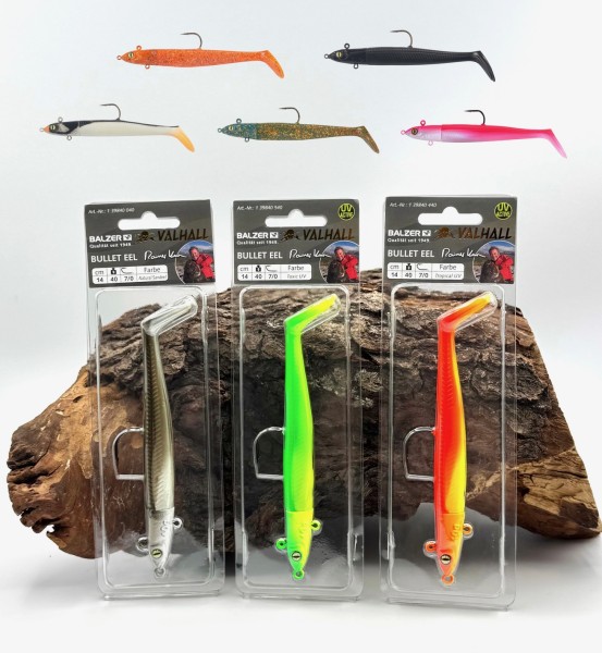 Balzer Valhall Rainer Korn Bullet Eel Schaufelschwanz 14cm 40g 8 Farben