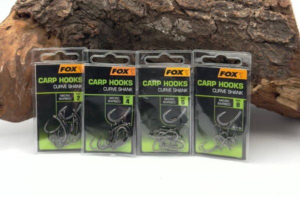 Fox Carp Hooks Curve Shank Größe 2 4 6 8