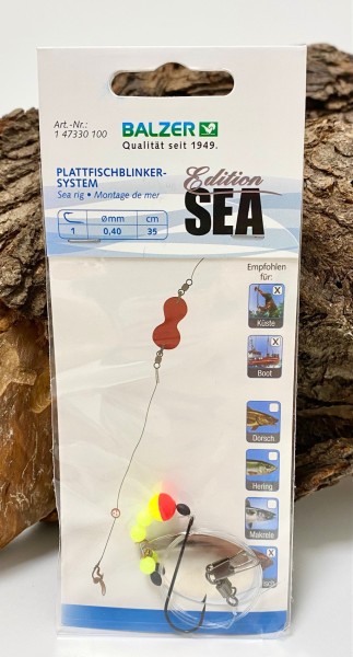 Edition Sea Plattfisch-Blinker Vorfach Blinkerlöffel 0,40mm 35cm ABVERKAUF