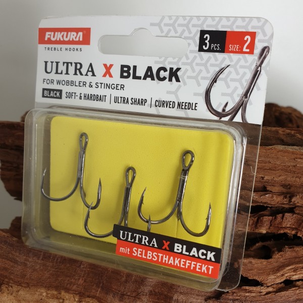 Lieblingsköder Fukura Ultra X Black Drillinge Gr. 1 2 4 6 8