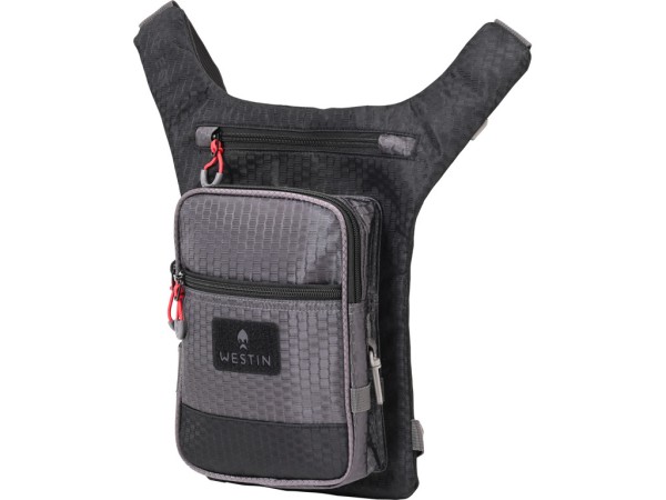 Westin W4 Leg Bag + 1 WP Tackle Box Titanium Black Medium 30x21x7cm