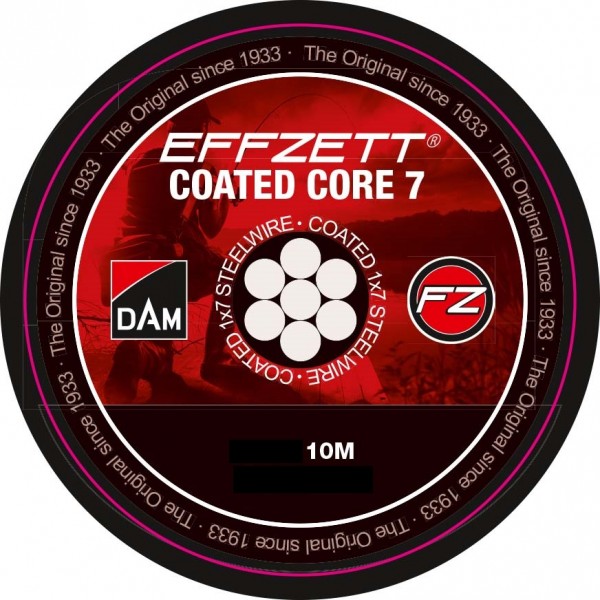 DAM Effzett Coated Core 7 Edelstahlvorfach 10m