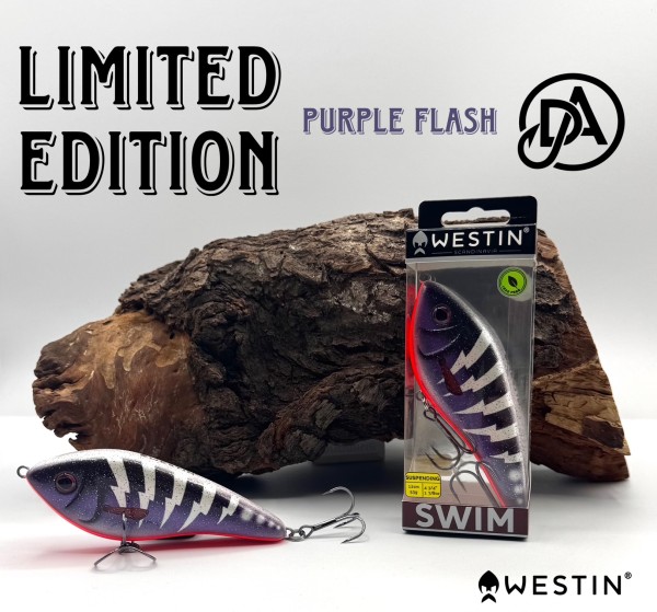 Westin Swim Glidebait 12cm 53g Suspending Purple Flash UV Limited Edition