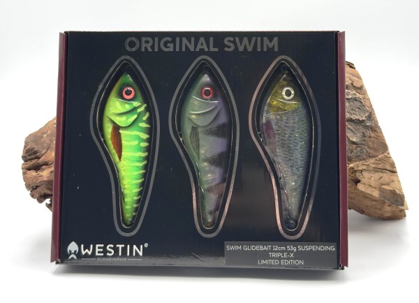 Westin Swim Glidebait 3 Stk. Box 12cm 53g Suspending Triplex Limiited Edition