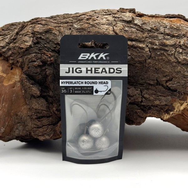 BKK Hyperlatch Round Head 3/0 Jighaken 5g - 25g mit Baitholder