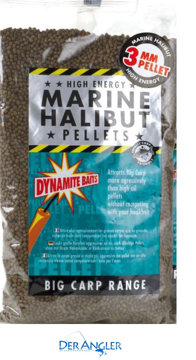 Dynamite Baits Marine Halibut Pellets 3mm 4mm 6mm 8mm 10mm 12mm 14mm 16mm  21mm 20mm 0,9kg Halibutpellets Oil 900gr