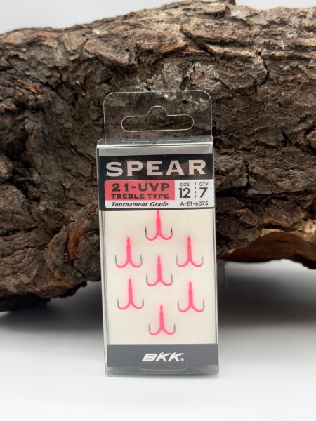 BKK Spear-21 UVP Treble Hook Drillinge Pink