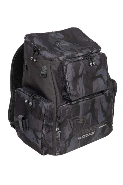 Fox Rage Camo Voyager Rucksack 32×28×39cm inkl. 5 Tackleboxen