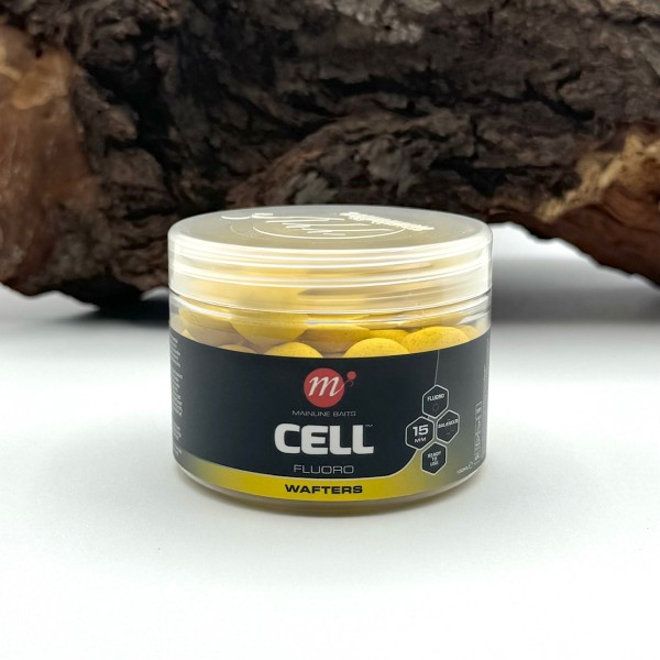 Mainline Wafters Fluoro Floating 15mm 150ml The Link Essential Cell The Cell Yellow