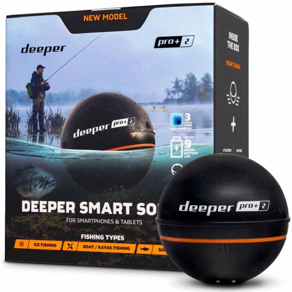 Deeper Smart Sonar Pro+ 2.0 Wifi + GPS Fishfinder