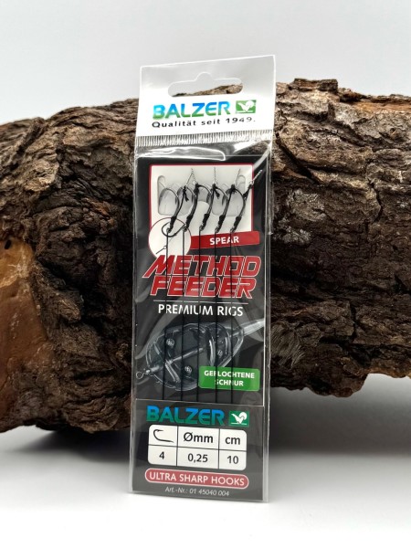 Balzer Method Feeder Premium Rig mit Speer 10cm Gr. 4 6 8 10 12