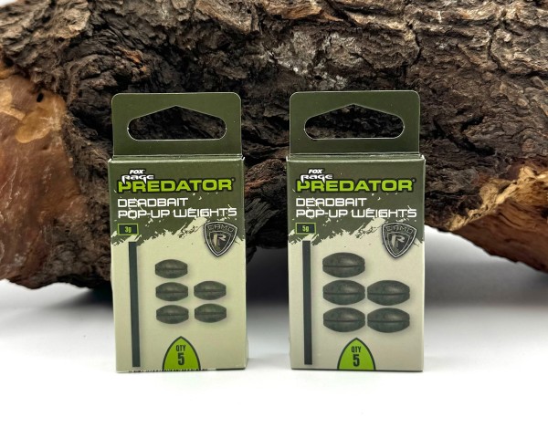 Fox Rage Predator Camo Deadbait Pop-Up Weights 3g 5g