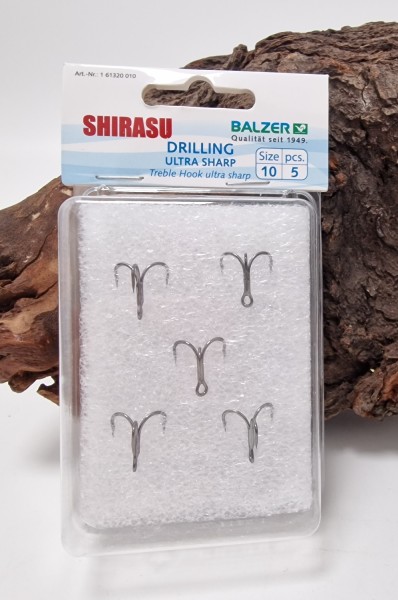 Balzer Shirasu Drilling Ultra Sharp Gr. 1 2 4 6 8 10 1/0 je 5 Stück