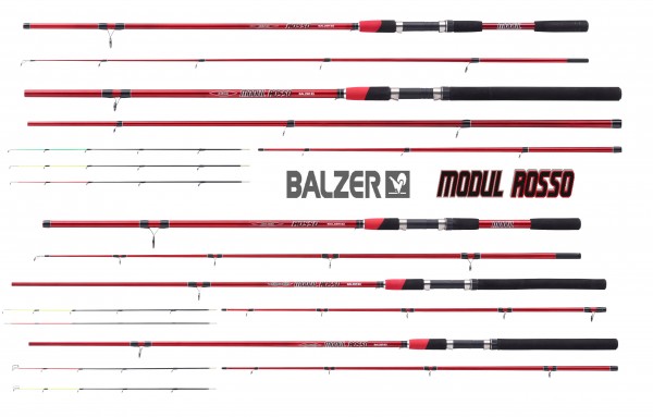 Balzer Modul Rosso Stipprute Stippe Kopfrute Rot verschiedene Längen Auswahl NEU 