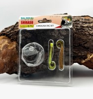 Balzer Shirasu Carolina Rig Set Gr.1/0 75cm Fluorocarbon Ø 0,33mm 6,5cm 10g Blei Balzer Shirasu Carolina Rig Set Gr.1/0 75cm Fluorocarbon Ø 0,33mm 6,5cm 10g Blei