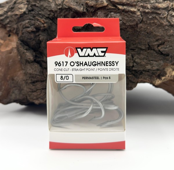 VMC 9617 O'Shaughnessy Cone Cut Treble Hook Permasteel 5er-Pack