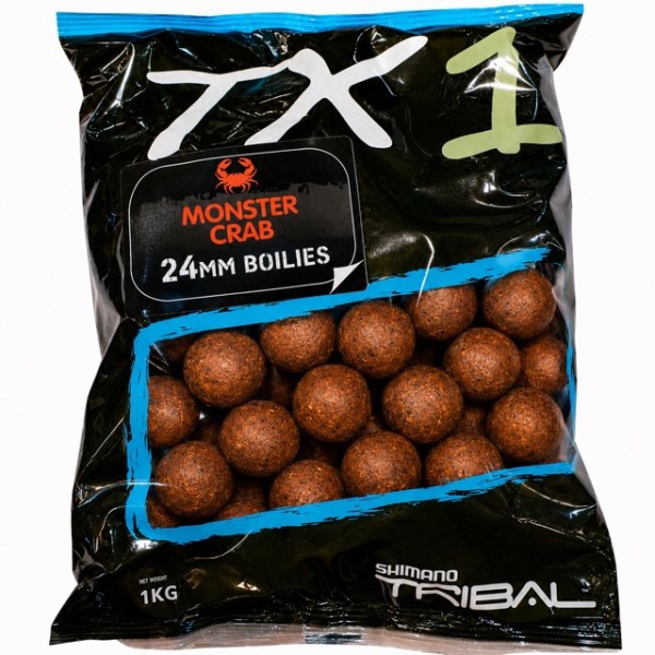 Shimano Bait TX1 Monster Crab Boilie 15mm 20mm 24mm 1kg 5kg