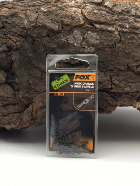 Fox Edges Kwik Change `O´ Ring Swivels Gr. 7 10 Stück