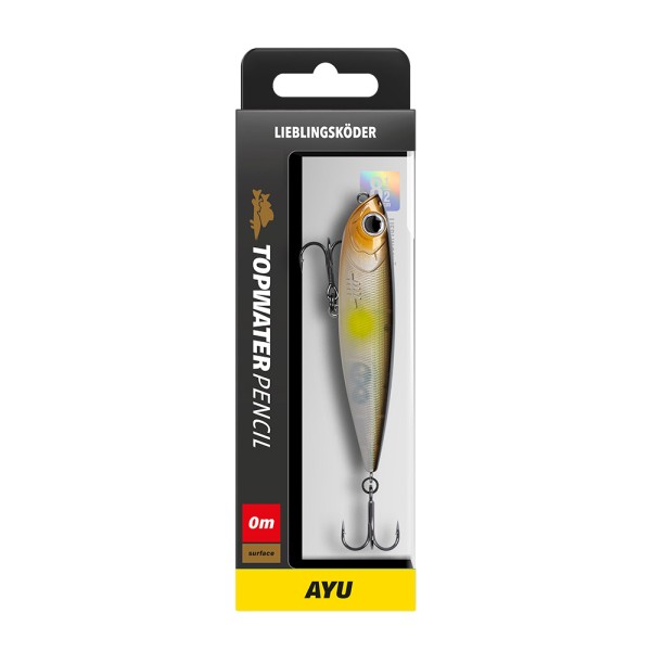Lieblingsköder Topwater Pencil 8,5cm 16 Farben