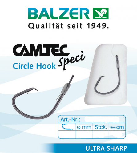 Balzer Camtec Speci Circlehaken Größe 2 4 6 8 10 12 60cm